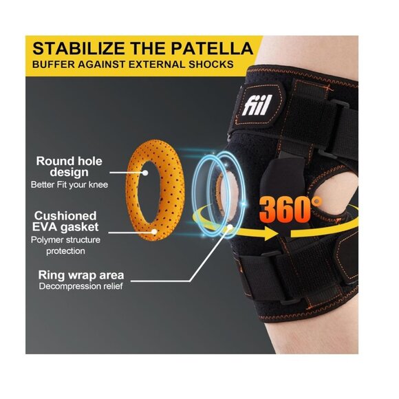 Hinged Knee Brace For Meniscus Tear - Adjustable Knee Support for Knee Pain MEDI - Picture 3 of 9